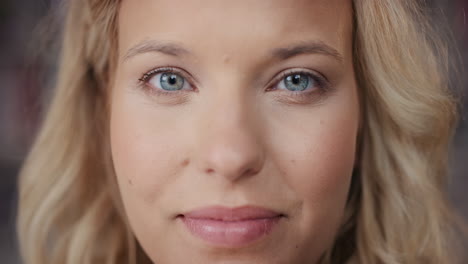 close up of beautiful woman face portrait