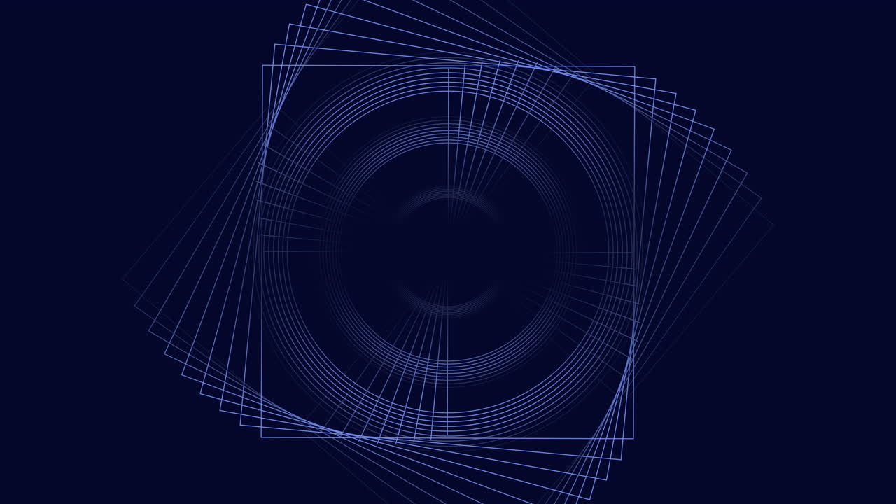 Futuristic and spiral geometric cubes in dark galaxy