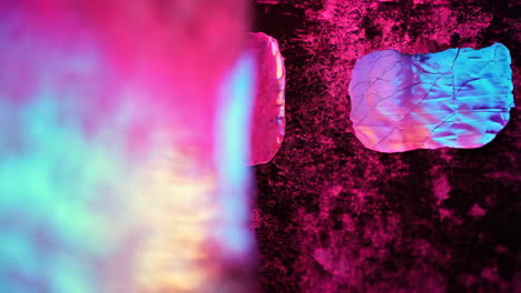 abstract neon light painting