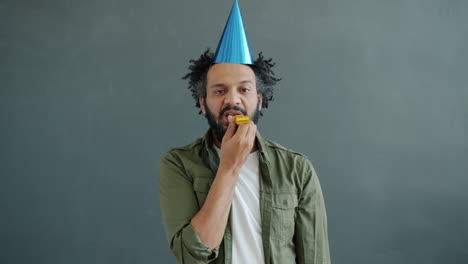man celebrating a birthday