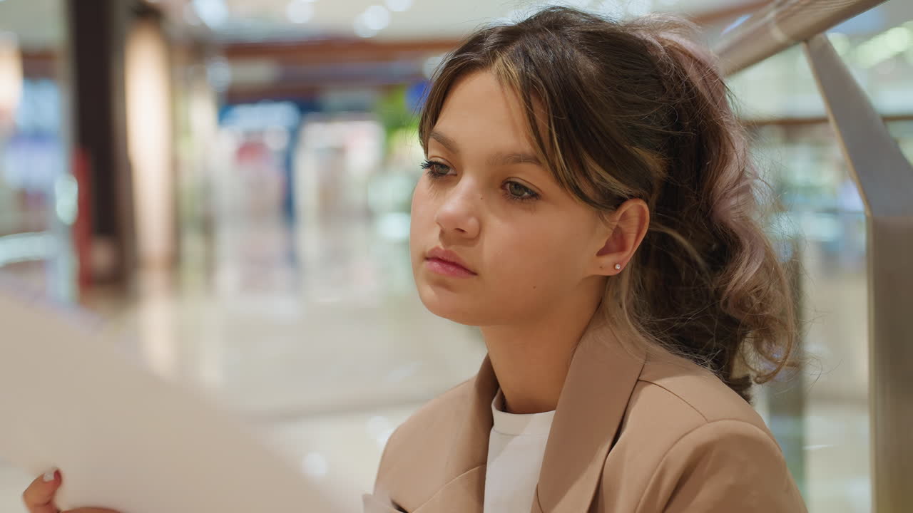 cena tranquila de shopping center com estudante fazendo esboços; aluno contemplativo esboça tranquilamente dentro do shopping center; estudante imerso na criação de um desenho reflexivo dentro da atmosfera tranquila do shopping center