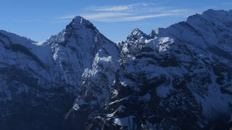 cinematic-shot-of-wonderful-views-of-the-Jungfraujoch-mountains,-known-as-the-top-of-Europe