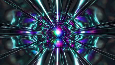 el túnel luminoso futurista