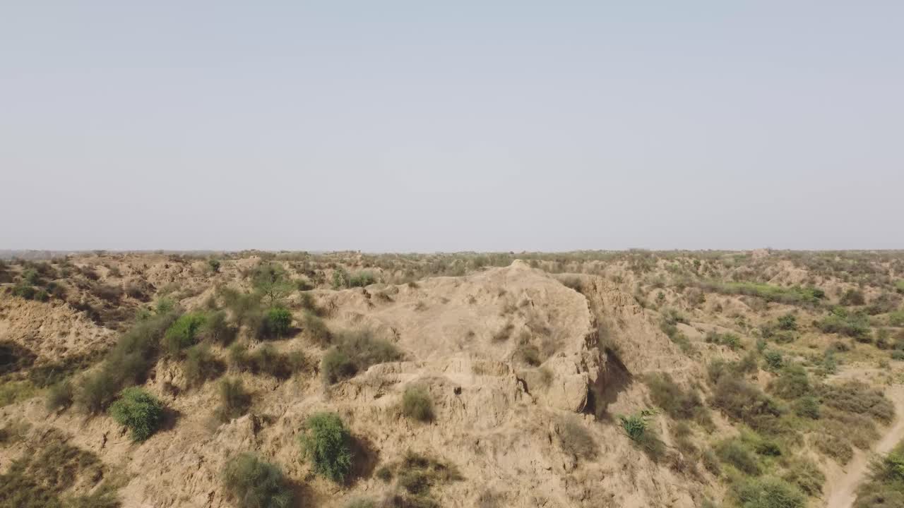 Aerial drone shot of Chambal Ravines at Morena , Rajasthan | Premium ...