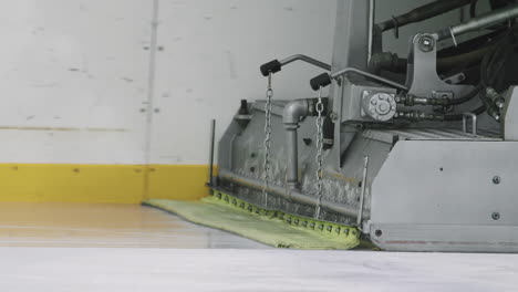 Ice Resurfacer Cleaning Indoor Ice Rink