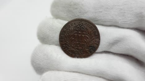 old coins. portuguese copper coin 38