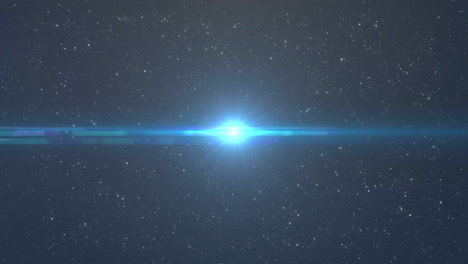 검은 바탕에 움직이는 빛의 반점과 별의 애니메이션