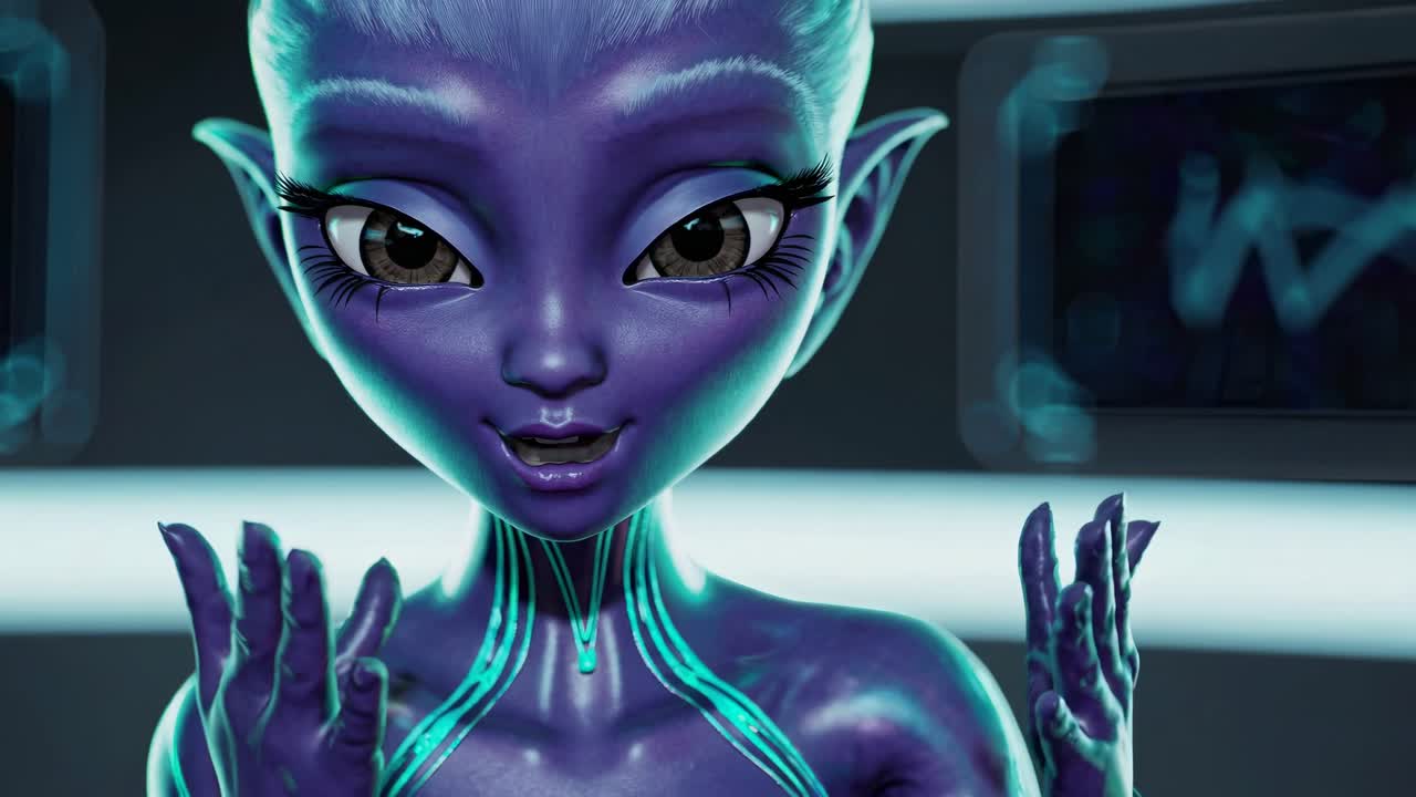 Alien Girl Portrait