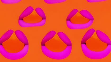 colorful abstract shapes animation with pink and orange patterns