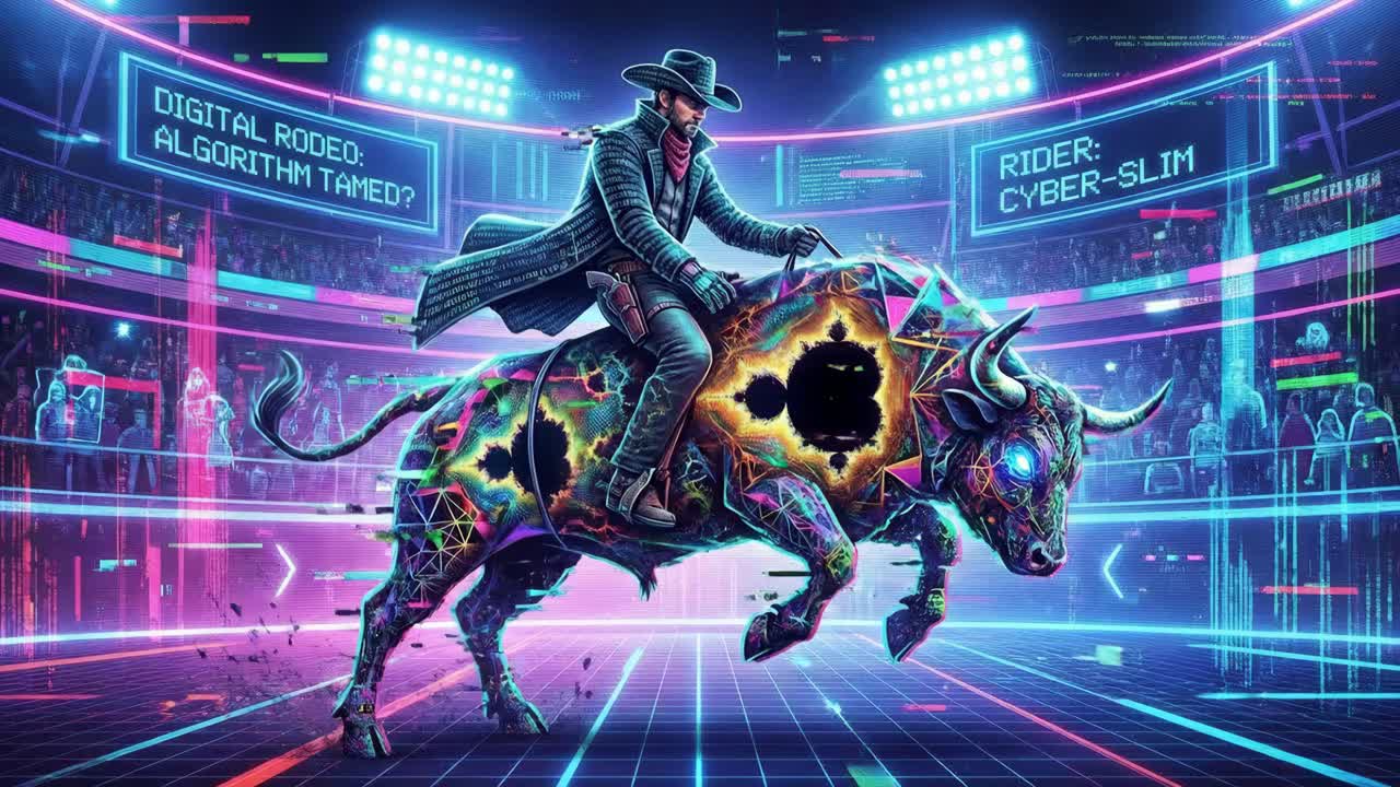Cyberpunk Digital Rodeo: Algorithm Tamed?