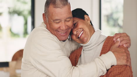 Phone,-love-and-a-senior-couple-hugging