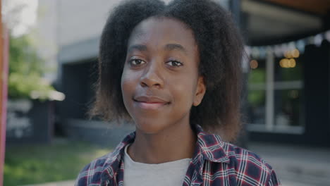 portrait of a young african american girl