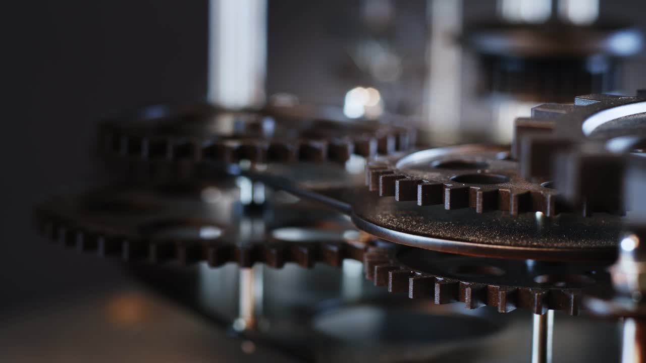 ingranaggi da orologio meccanici industriali retro grunge