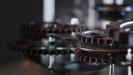 Retro Grunge Industrial Mechanic Clock Gears