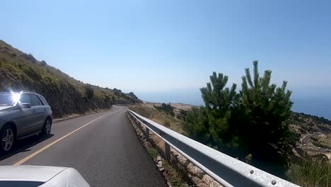 views of the albania coast and the adriatic sea