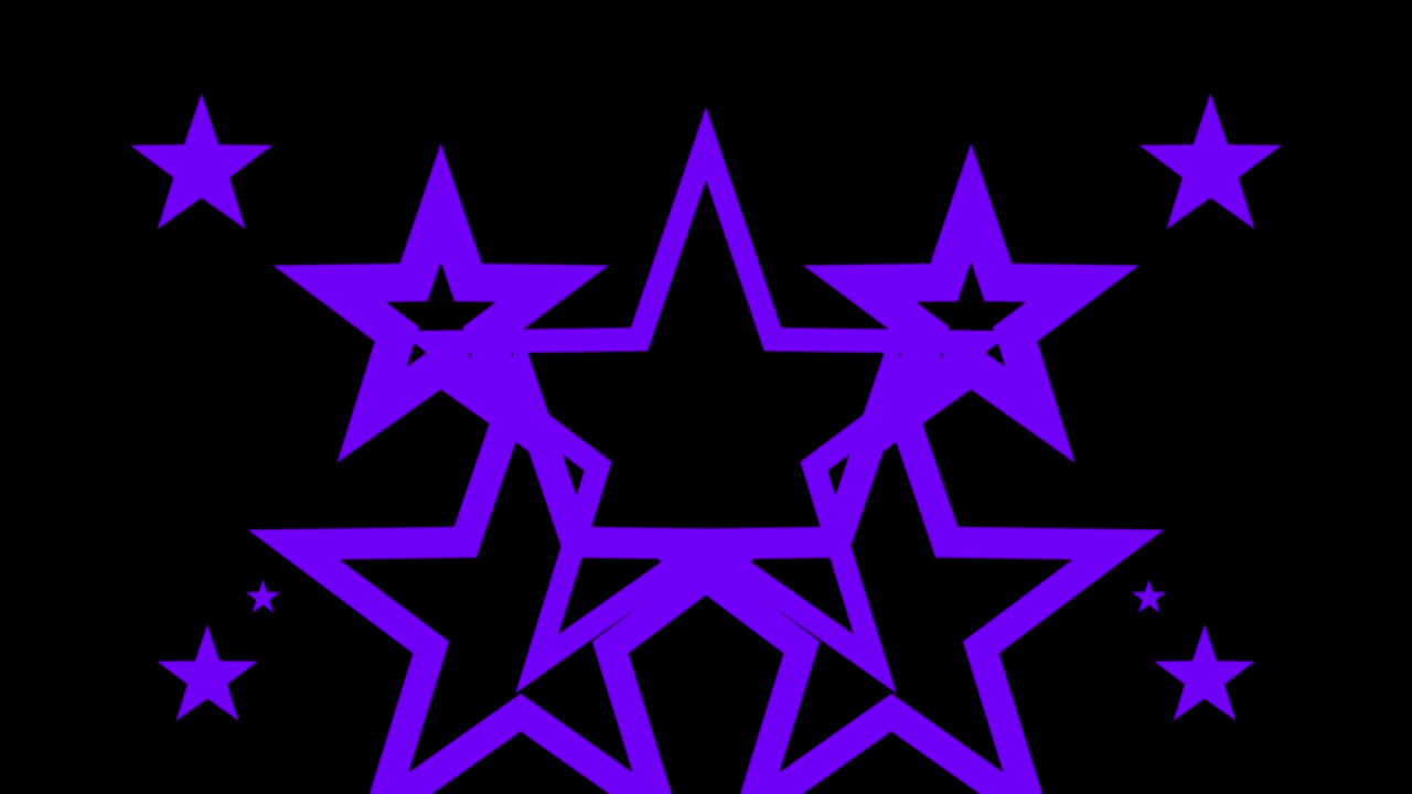 Shape animation star spreading motion graphics