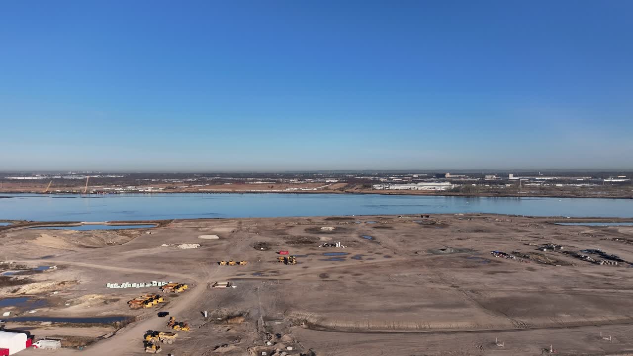 Aerial view of Middleton Project in its early development in Sayreville, NJ