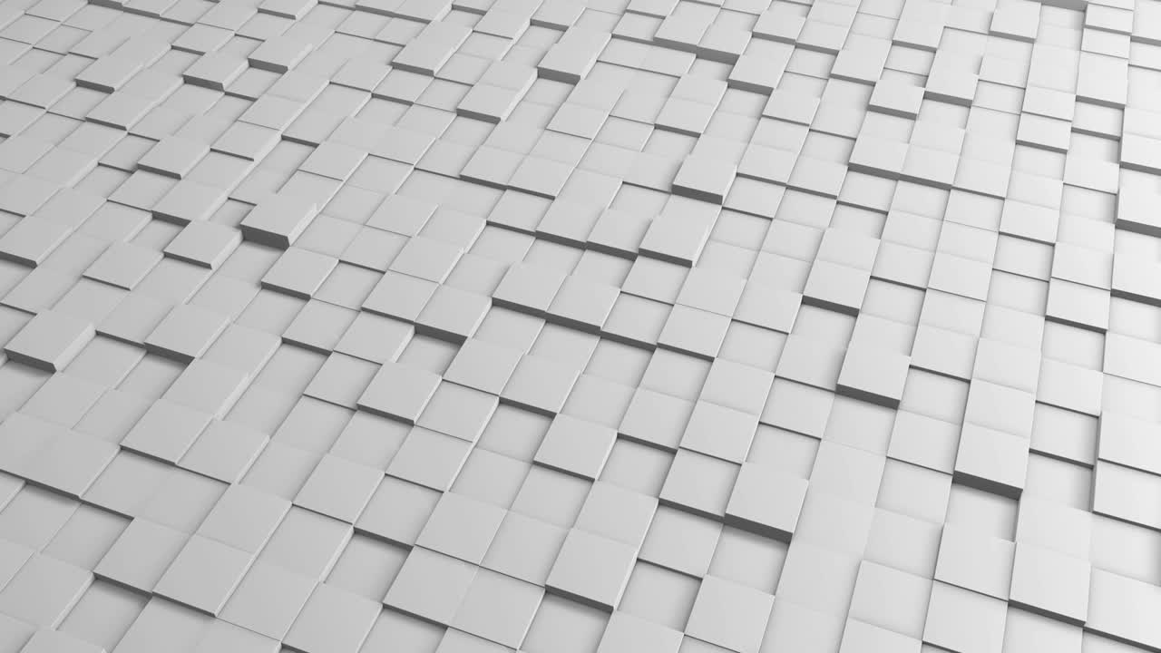 azulejos cubos bucle fondo 4k - blanco limpio - vista 1
