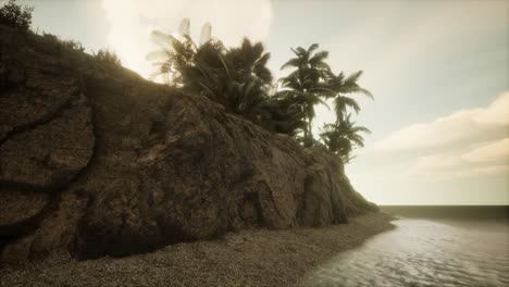 soft twilight of the amazing tropical marine beach