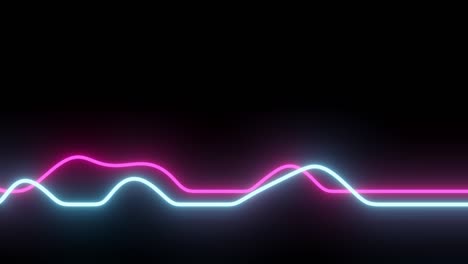 animation of glowing horizontal lines