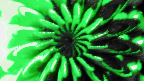 abstract green and black spiral