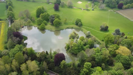 a lake in chilham in kent near canterbury