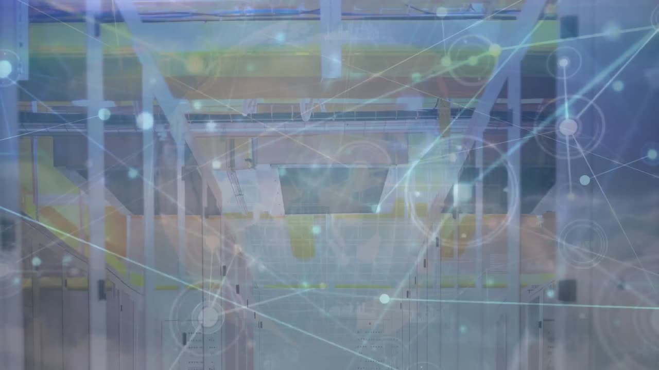 서버  ⁇ 을 이동하는 연결의 애니메이션