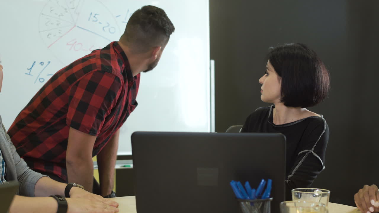 Team collaborating in a meeting