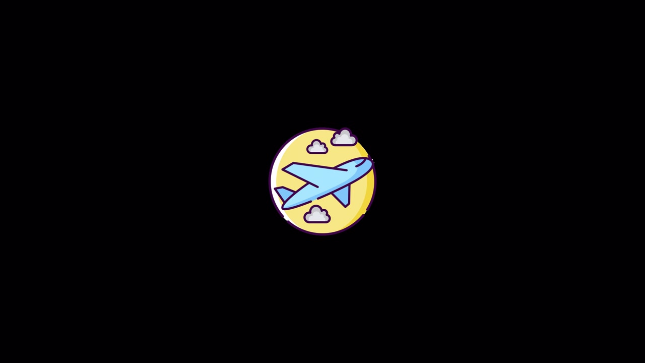Animação de ícone de envio aéreo