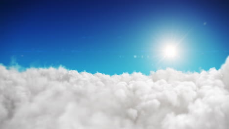 paisaje de nubes visto desde arriba