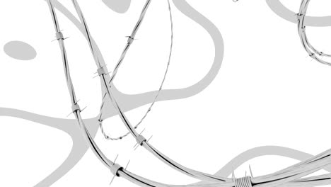 diseño abstracto de alambre de púas