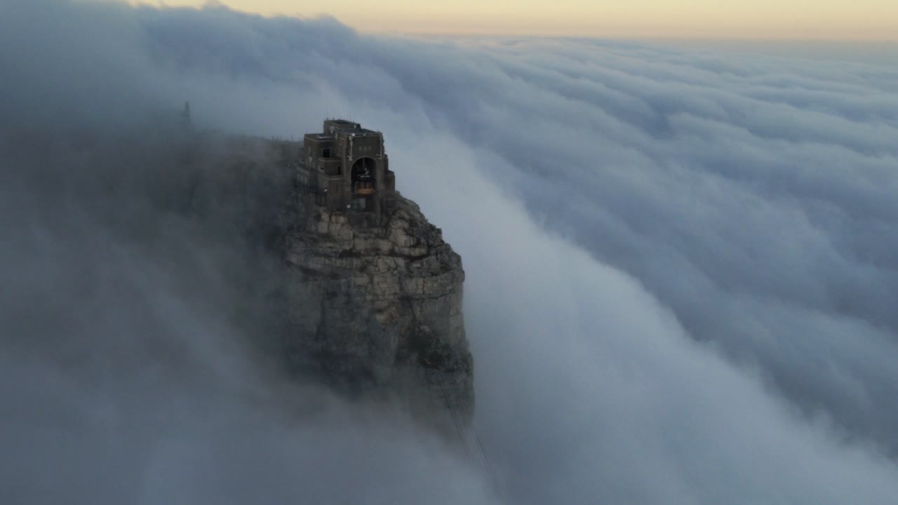 Cableway Above the Clouds at Table Mountain
