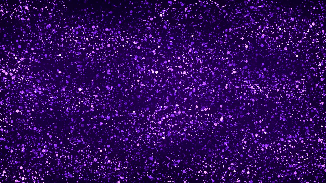 Purple Glitter Particles Background