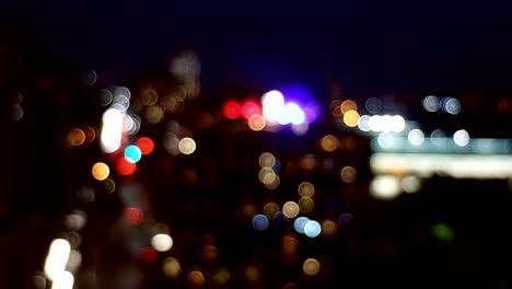 night blurred lights new york skyline city downtown, abstract background