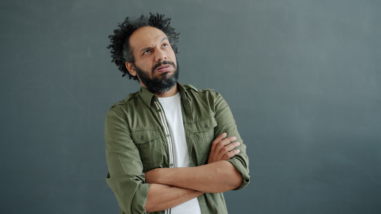 Man Appearing Tired and Disinterested