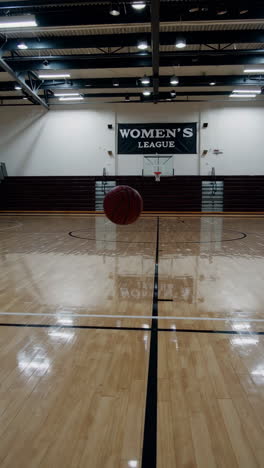 empty women's basketball court