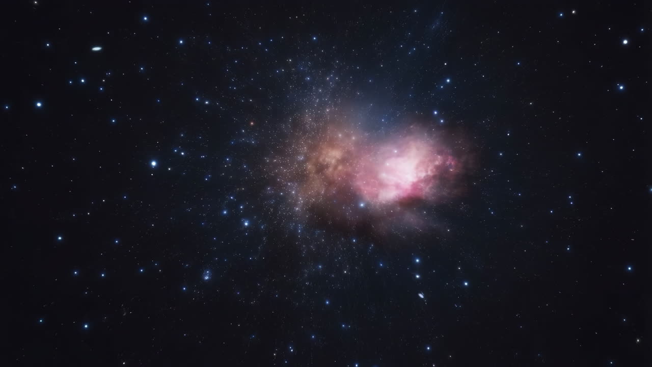 Una galassia nello spazio profondo