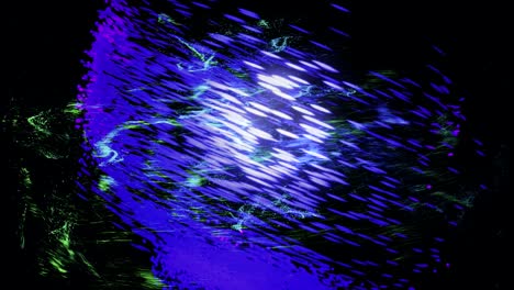 abstract neon particle explosion