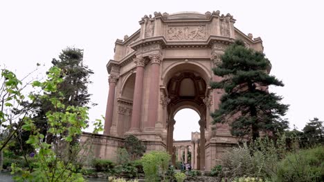 Majestuosa-Vista-Del-Palacio-De-Bellas-Artes-En-San-Francisco,-California