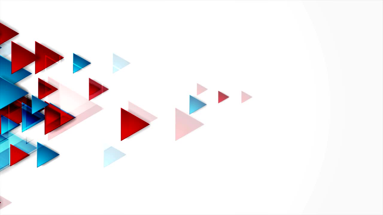 animación de video geométrica de tecnología brillante abstracta