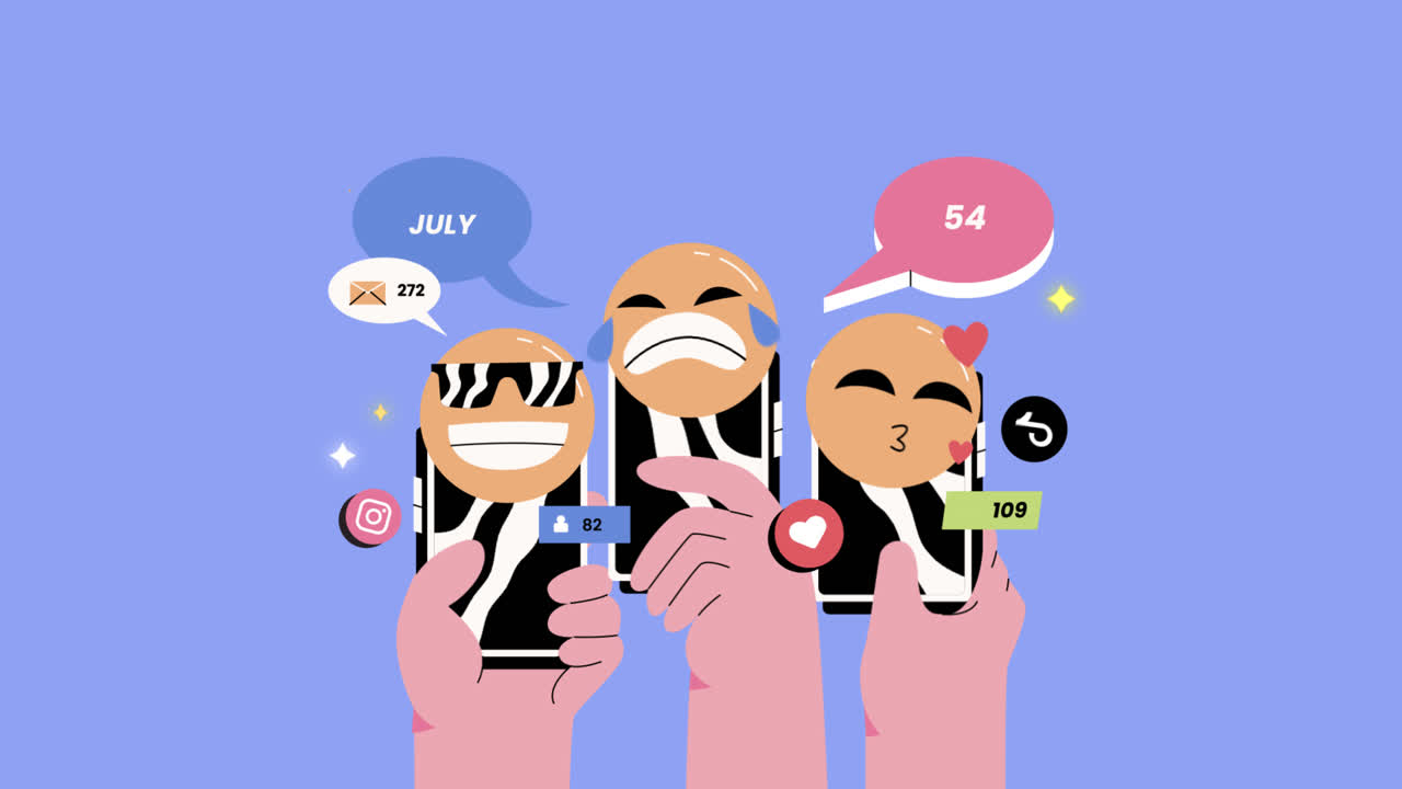 스마트폰에서 소셜 미디어 참여