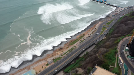 Lima,-Peru,-drone-footage.-aerial