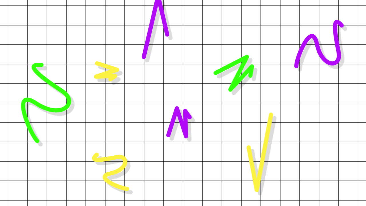 Motion abstract geometric shapes zigzag and triangles