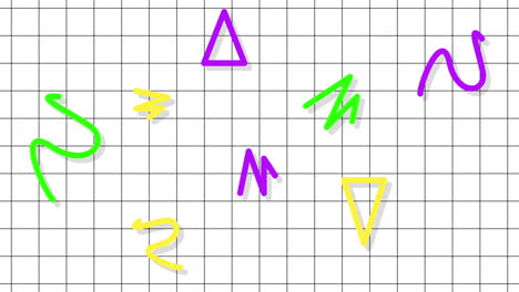 Bewegung-Abstrakte-Geometrische-Formen-Zickzack-Und-Dreiecke