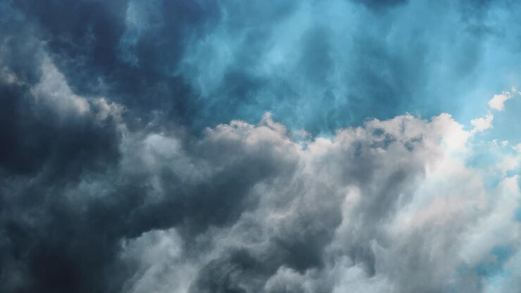4K Lightning, thunder cloud dark cloudy sky