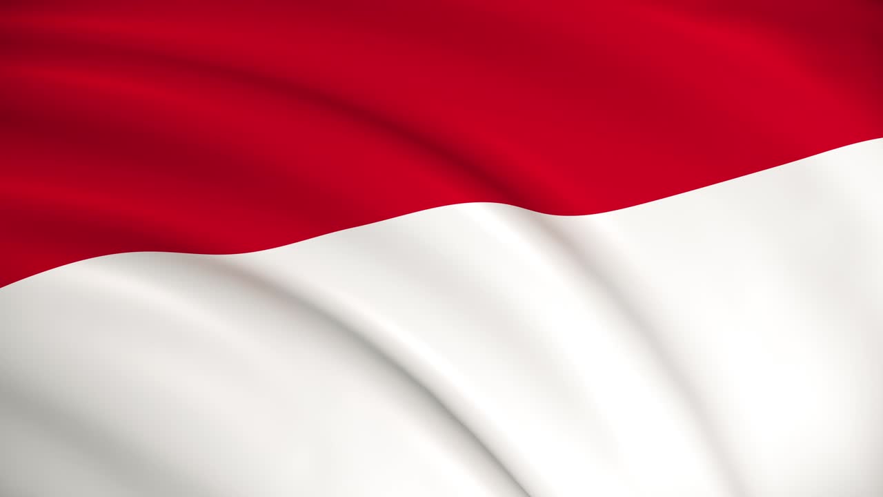 The national flag of Indonesia