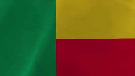 benin waving flag 4k moving wallpaper background