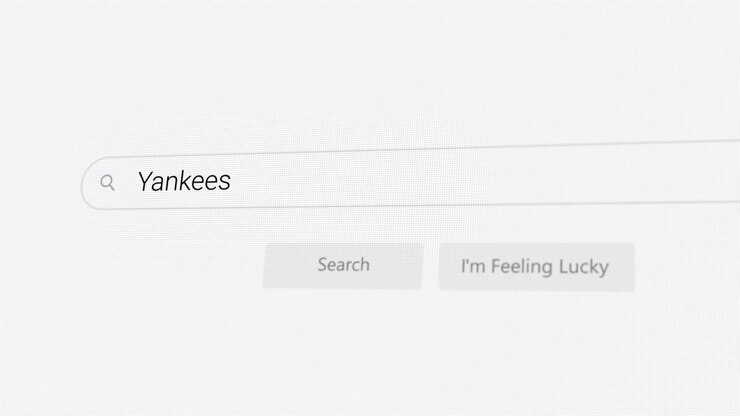 Ricerca di Yankees sul browser Internet