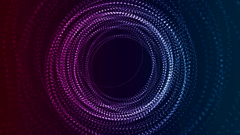 neon flowing futurictic particles video animation