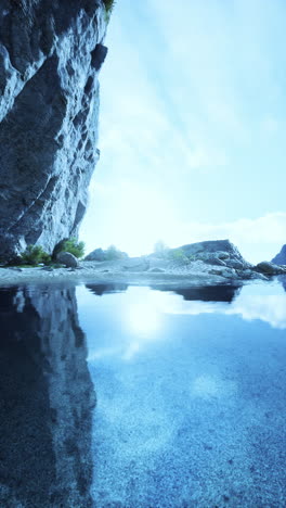 un lago tranquilo